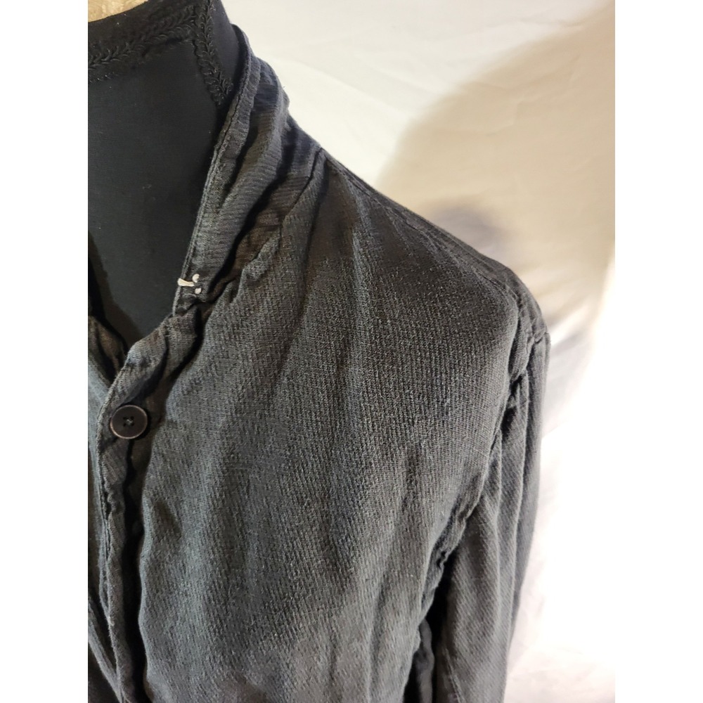 Transit Par Such Linen Viscose Blazer Size Large Black